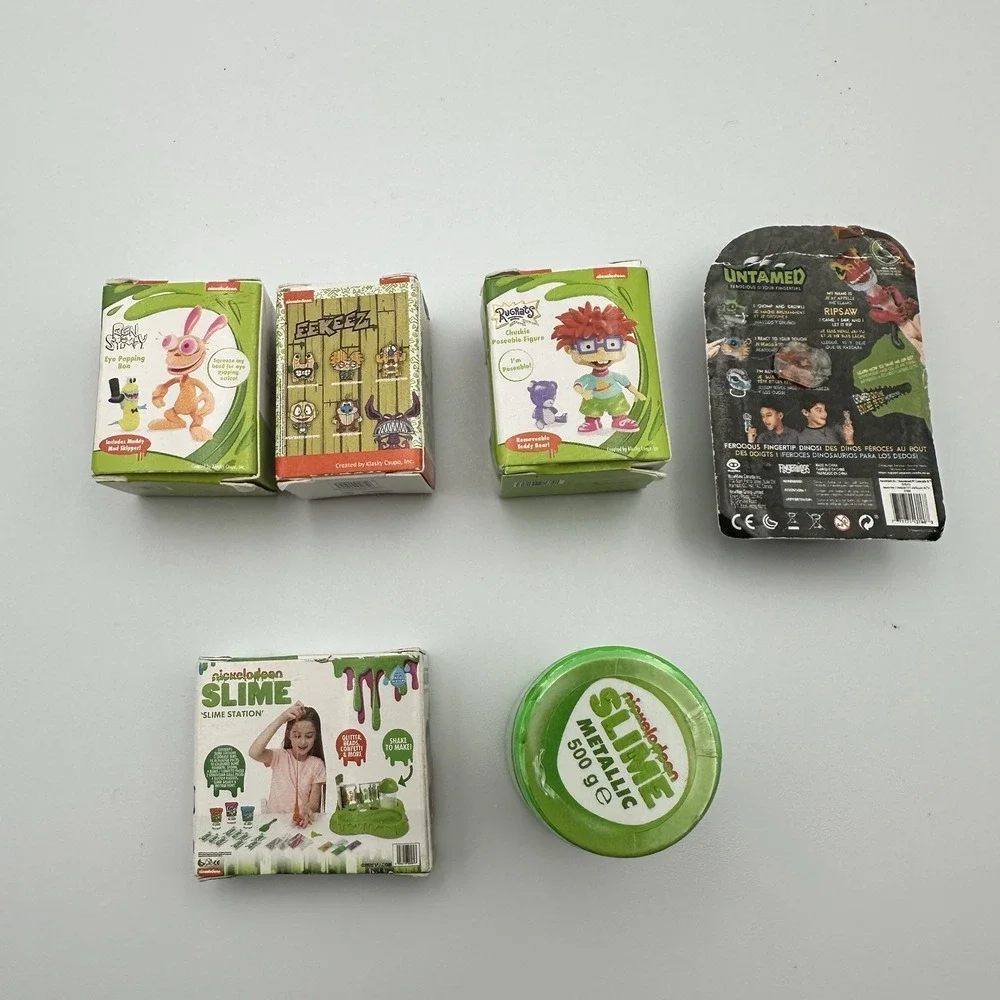Nickelodeon Collectibles Lot Ren & Stimpy‎ Rugrats Aaahh!!! Real Monsters Slime